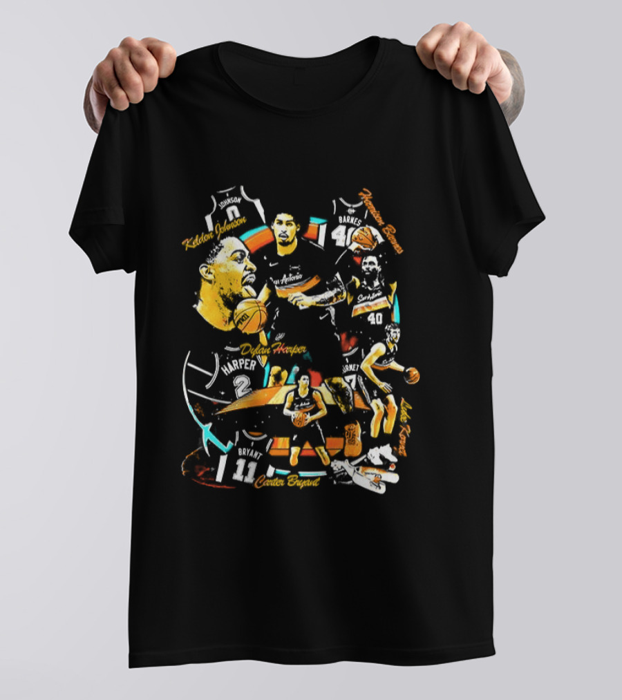 San Antonio Spurs NBA Victor Wembanyama Team Basketball Number T-Shirt