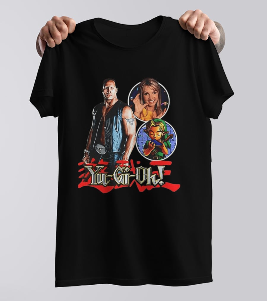 Dwayne Johnson Yu Gi Oh Legend Of Zelda Britney Spears T-Shirt