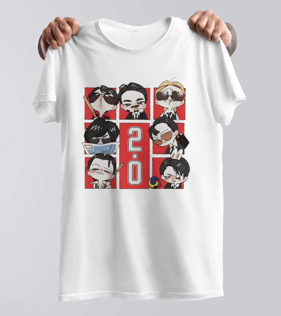 BTS 2.0 Chibi Characters Kpop Army Concert 2026 T-Shirt