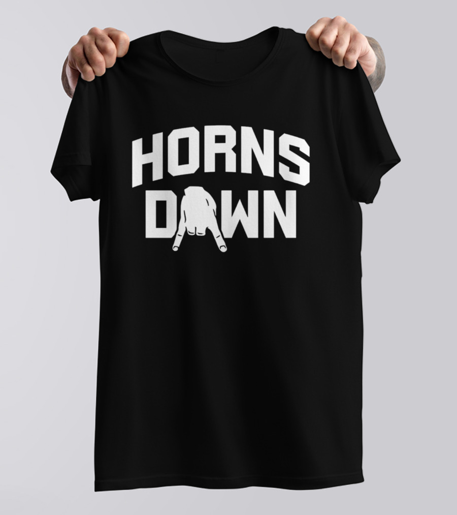 Texas A&M Aggie Horns Down Hand Gesture T-Shirt