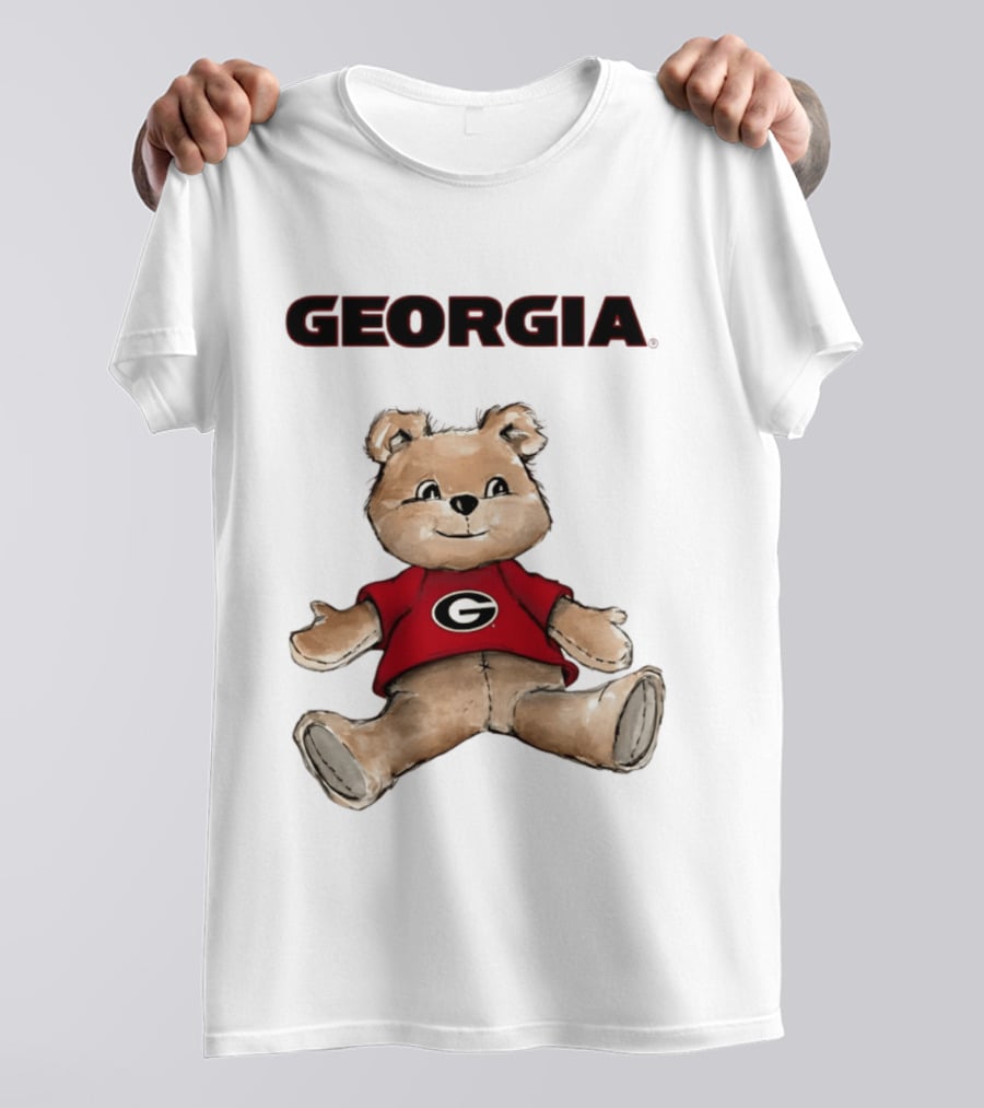 Georgia Bulldogs Teddy Bear With G Logo Classic Cartoon T-Shirt
