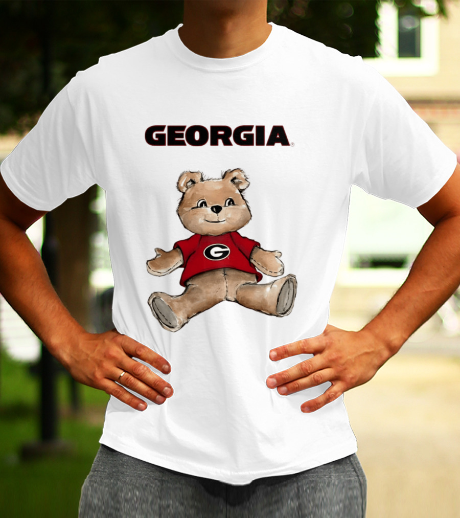 Georgia Bulldogs Teddy Bear With G Logo Classic Cartoon T-Shirt