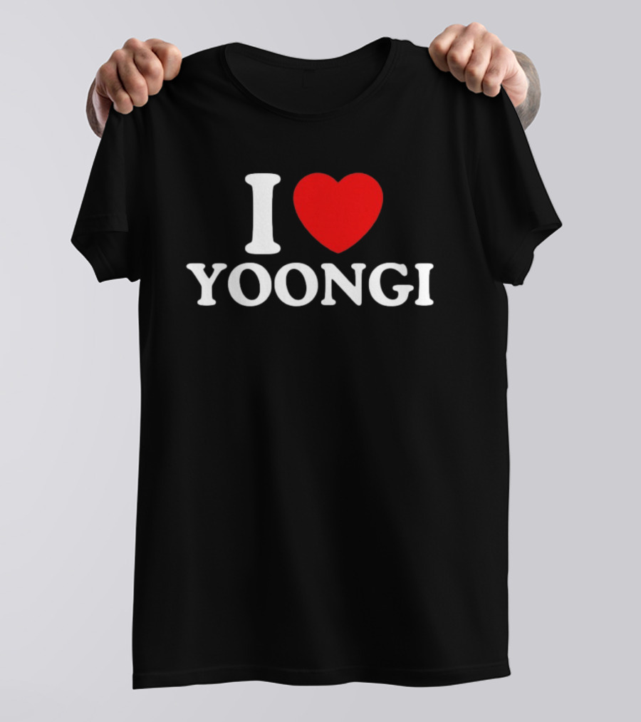 I Love Yoongi BTS Fan T-Shirt