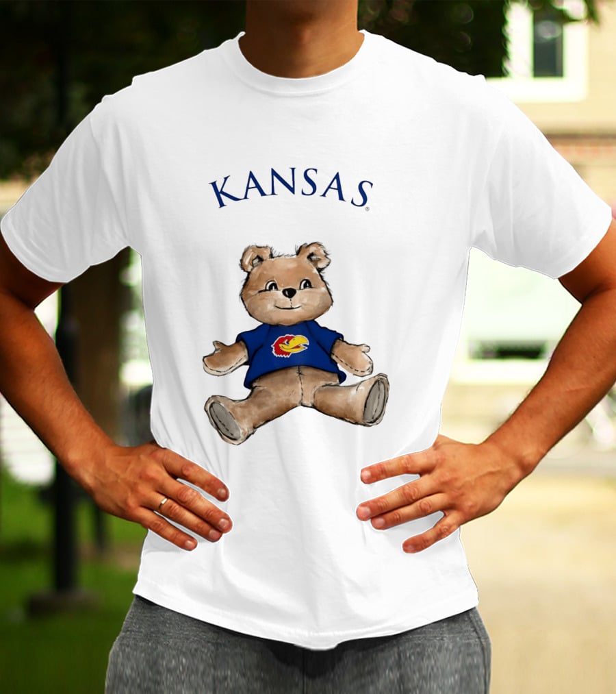 Kansas Jayhawks Teddy Bear KU Jayhawk T-Shirt