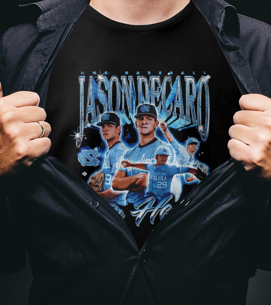 North Carolina Tar Heels Baseball Jason DeCaro T-Shirt