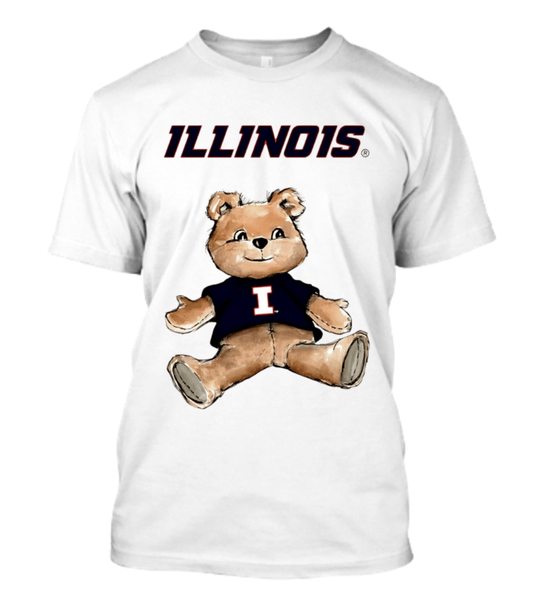 Illinois Fighting Illini Teddy Bear With I T-Shirt