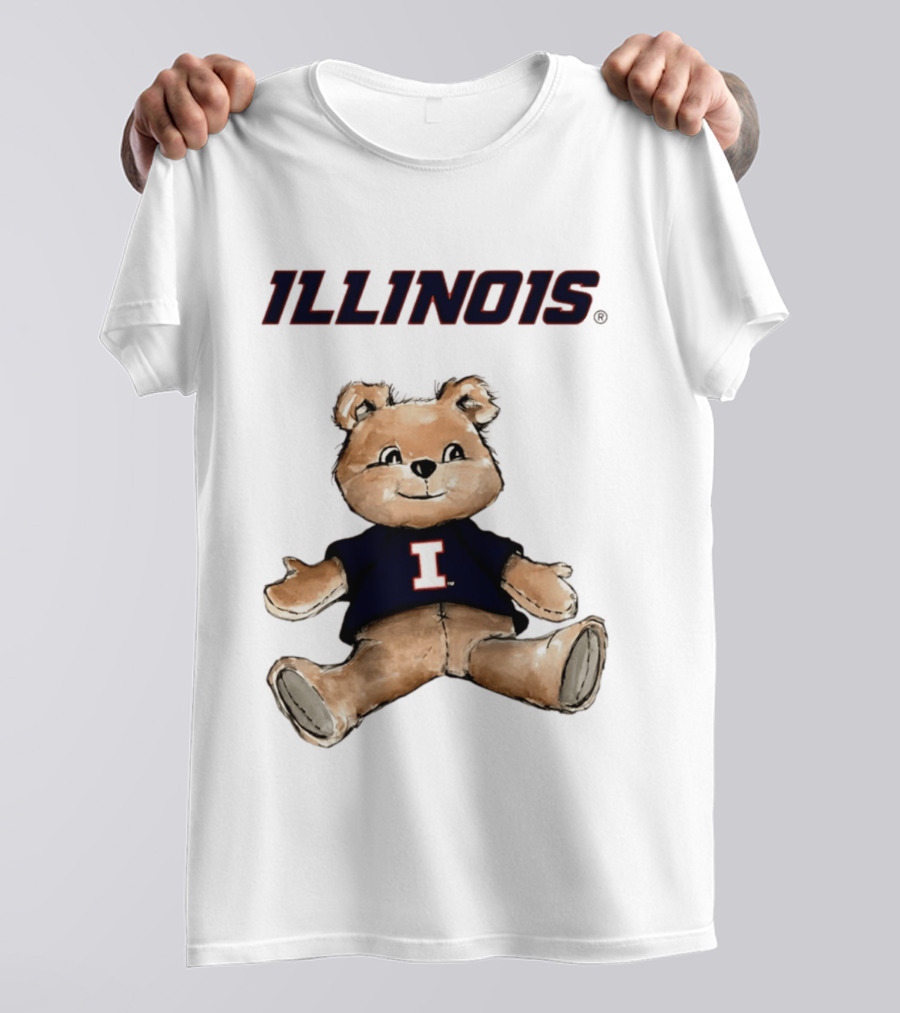 Illinois Fighting Illini Teddy Bear With I T-Shirt