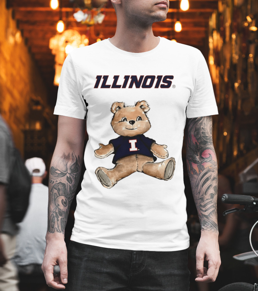 Illinois Fighting Illini Teddy Bear With I T-Shirt
