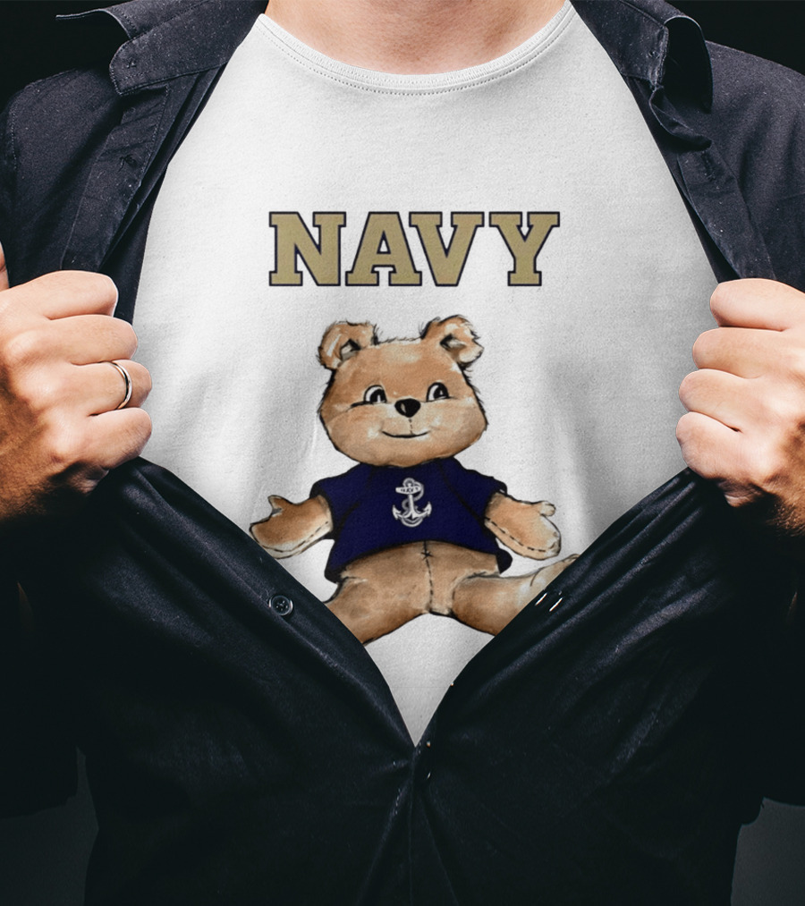 Navy Midshipmen Teddy Bear Anchor T-Shirt