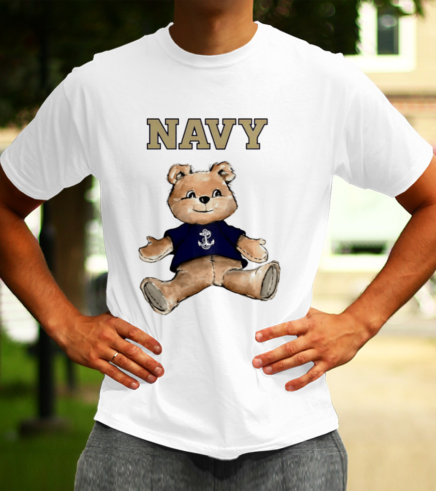 Navy Midshipmen Teddy Bear Anchor T-Shirt