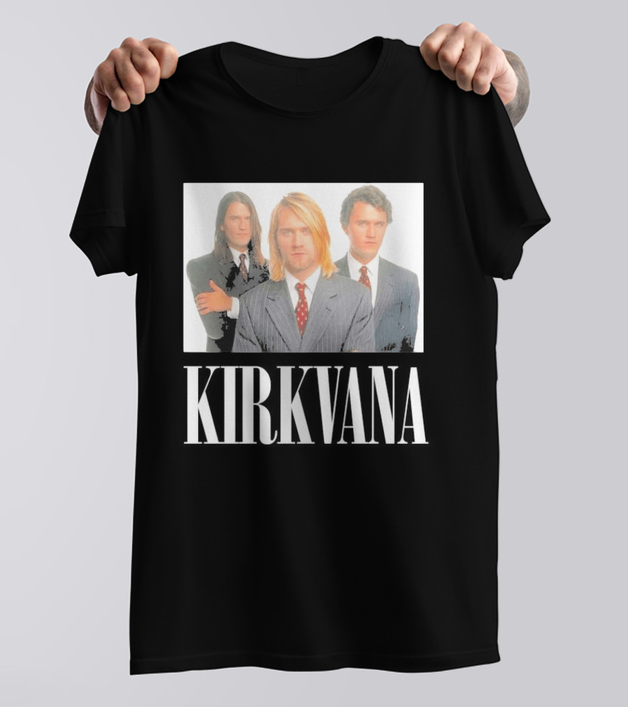 Kirkvana Grunge Band Members In Suits T-Shirt
