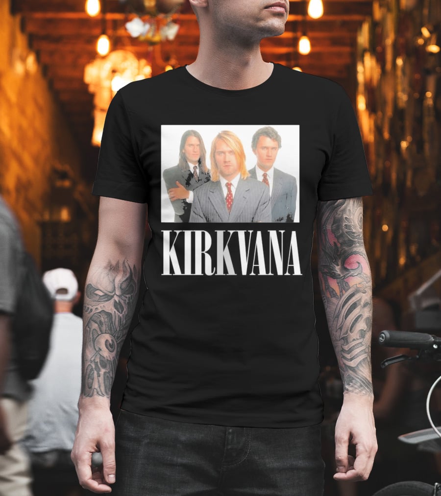 Kirkvana Grunge Band Members In Suits T-Shirt