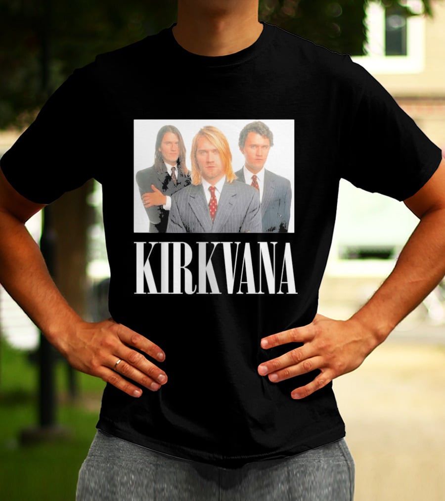 Kirkvana Grunge Band Members In Suits T-Shirt