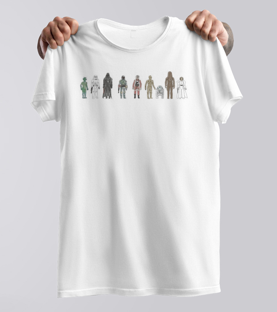 Kenner Star Wars Action Figure Lineup T-Shirt