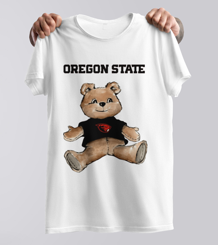 Oregon State Beavers Teddy Bear With Team T-Shirt