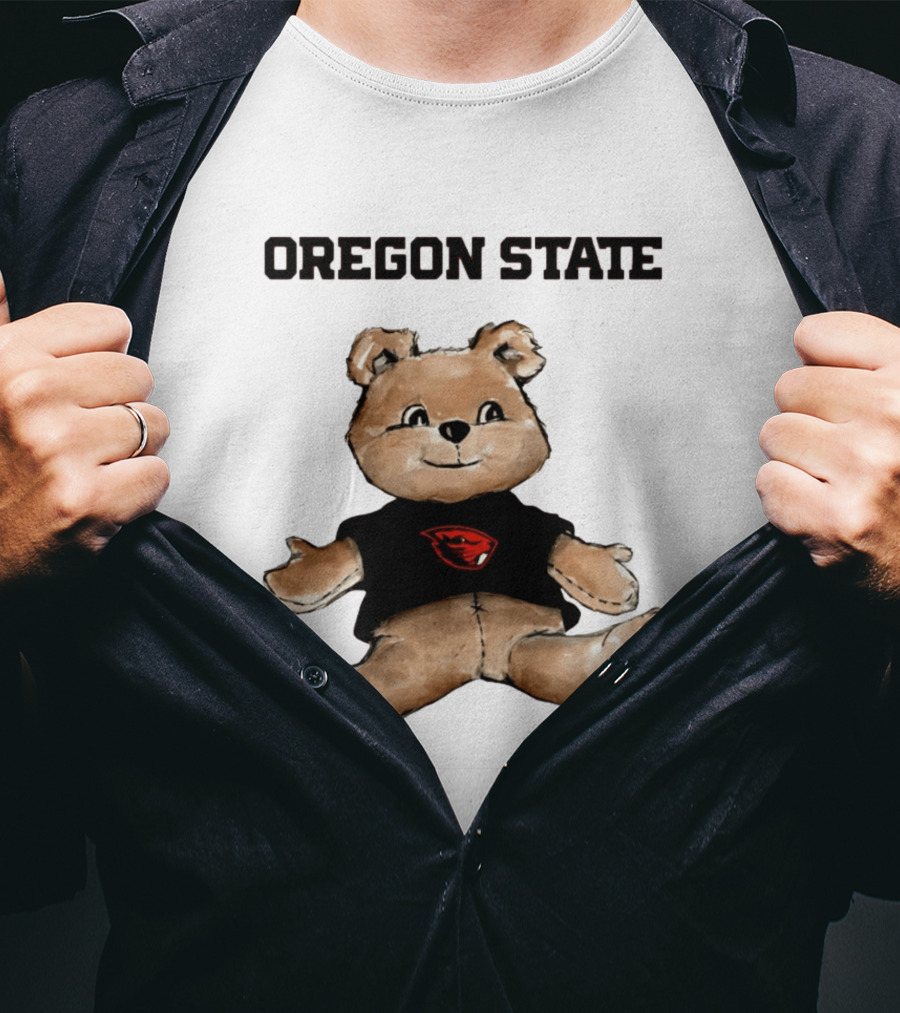 Oregon State Beavers Teddy Bear With Team T-Shirt
