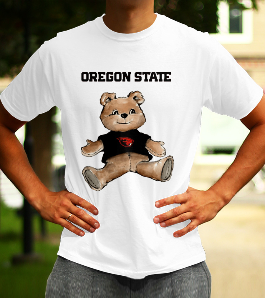 Oregon State Beavers Teddy Bear With Team T-Shirt