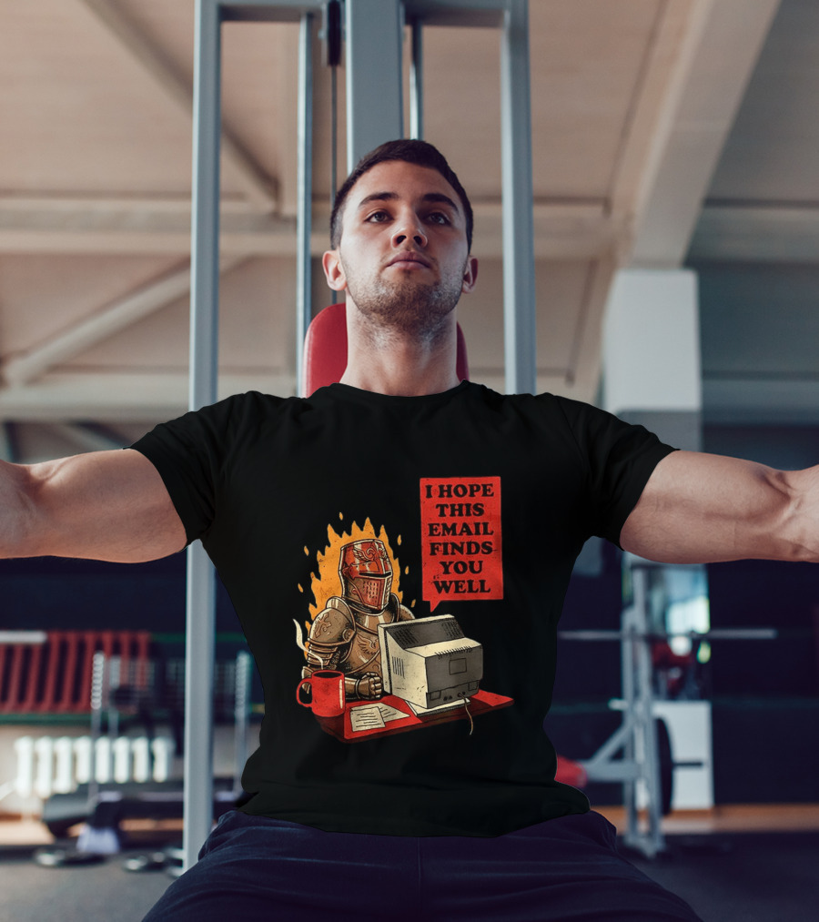 Officer Knight I Hope This Email Finds You Well Armor Computer T-Shirt