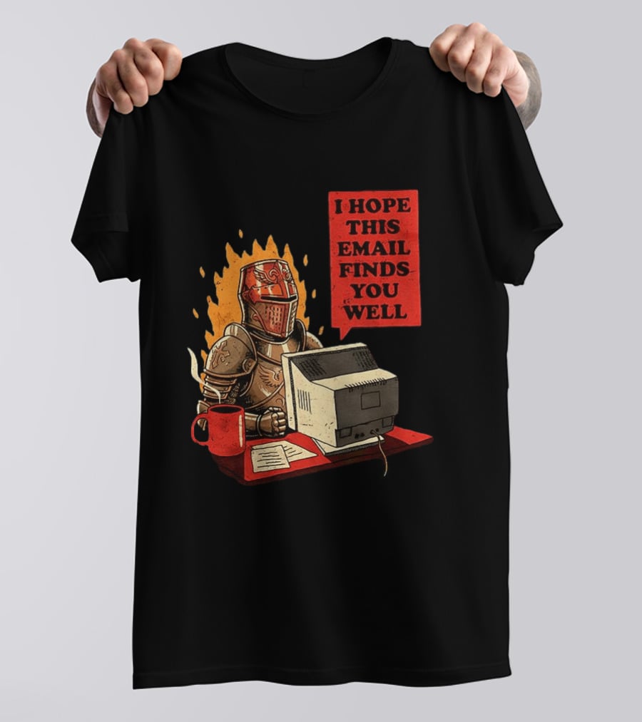 Officer Knight I Hope This Email Finds You Well Armor Computer T-Shirt