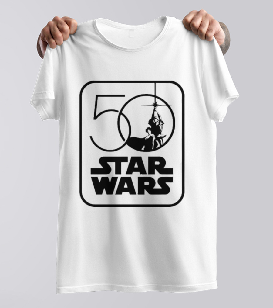 Star Wars 50th Anniversary Celebration Los Angeles 2027 Iconic Yoda And Lightsaber T-Shirt