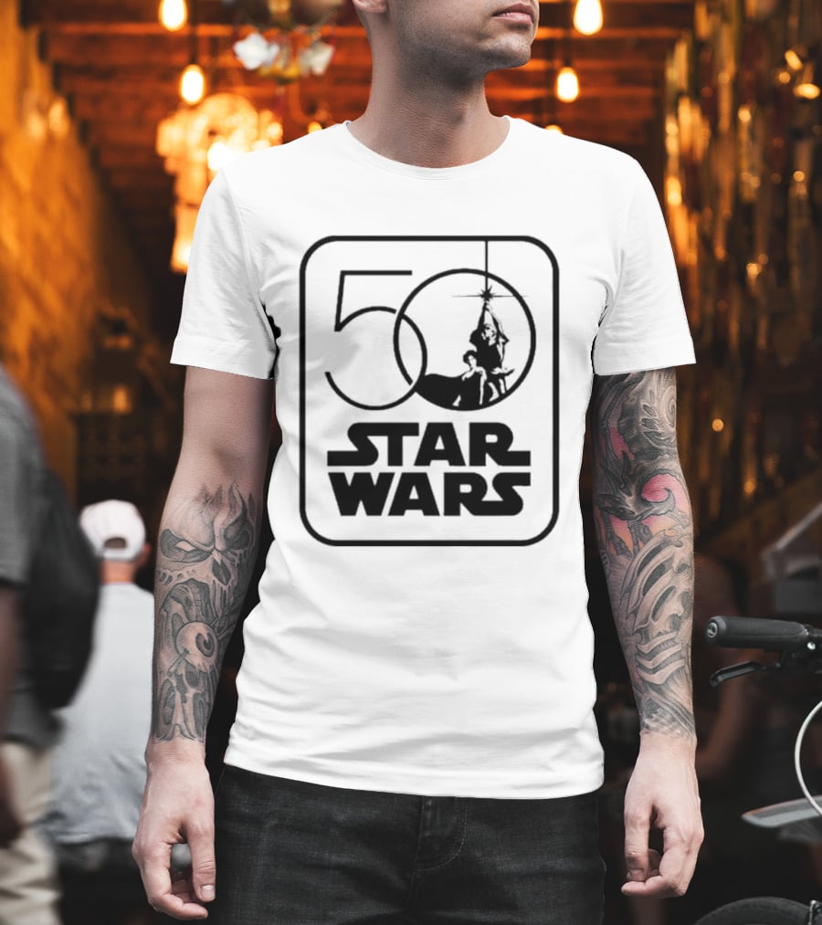 Star Wars 50th Anniversary Celebration Los Angeles 2027 Iconic Yoda And Lightsaber T-Shirt