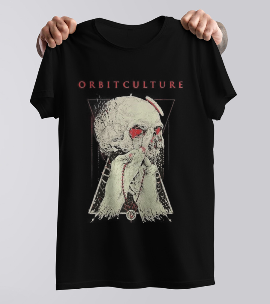 Orbit Culture Limited Chapter 1 The Might Red Fog Skull And Rosary T-Shirt