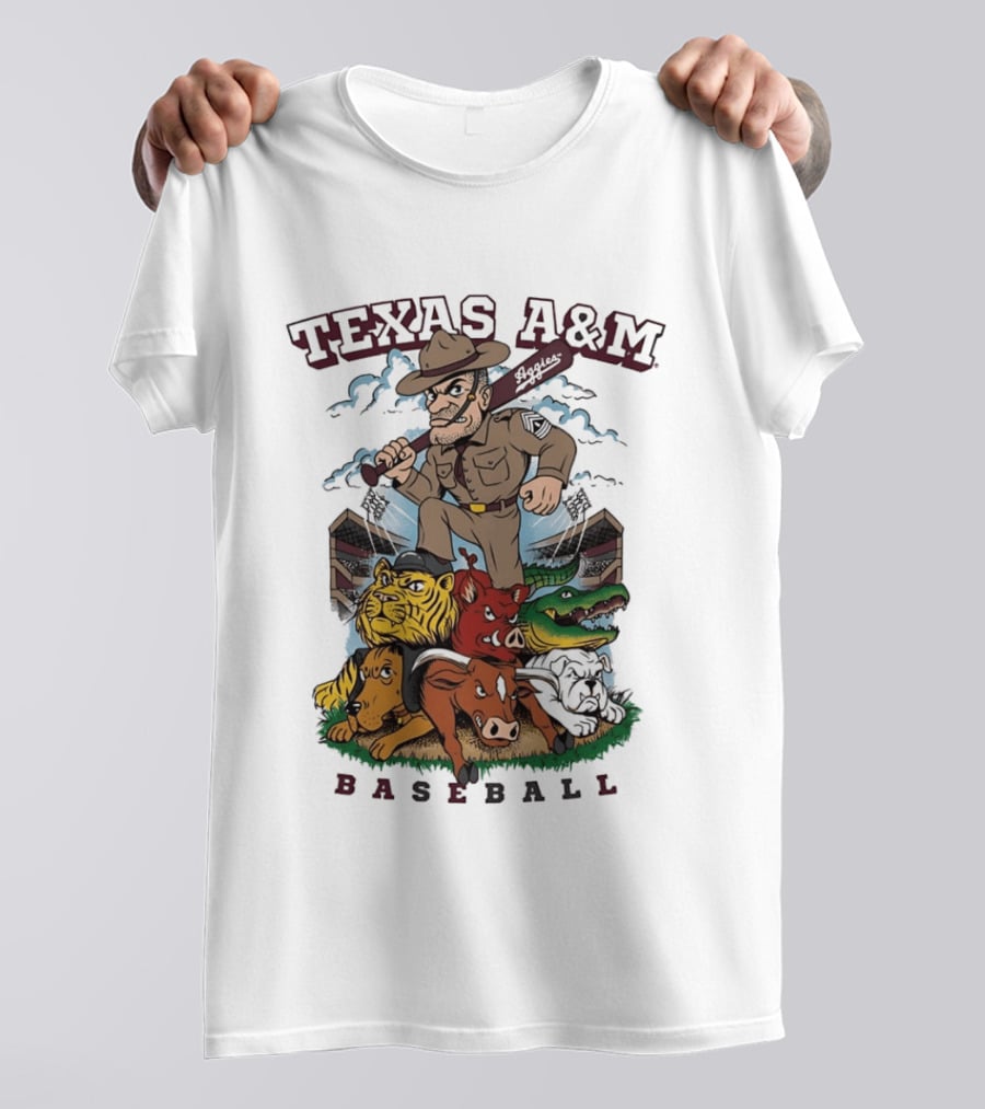 Texas A&M Sarge Baseball Rivalry Mascots T-Shirt