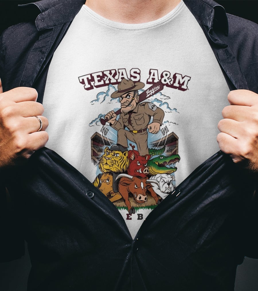 Texas A&M Sarge Baseball Rivalry Mascots T-Shirt