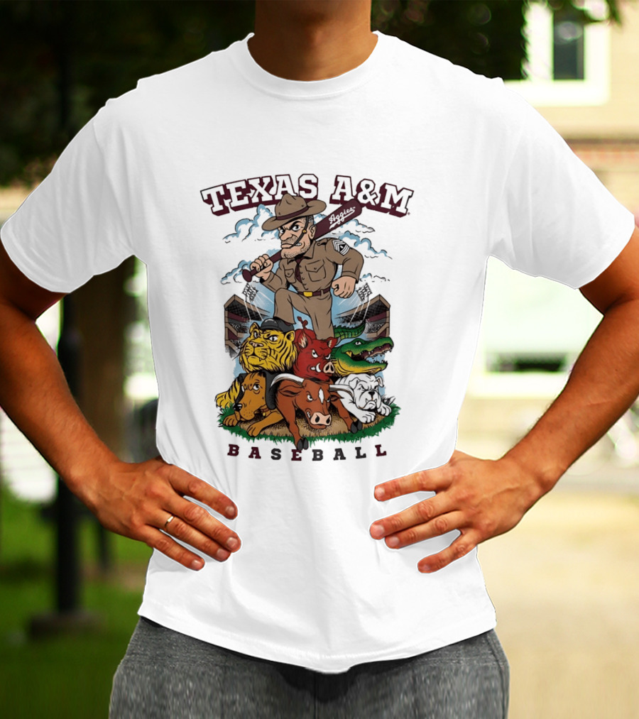 Texas A&M Sarge Baseball Rivalry Mascots T-Shirt