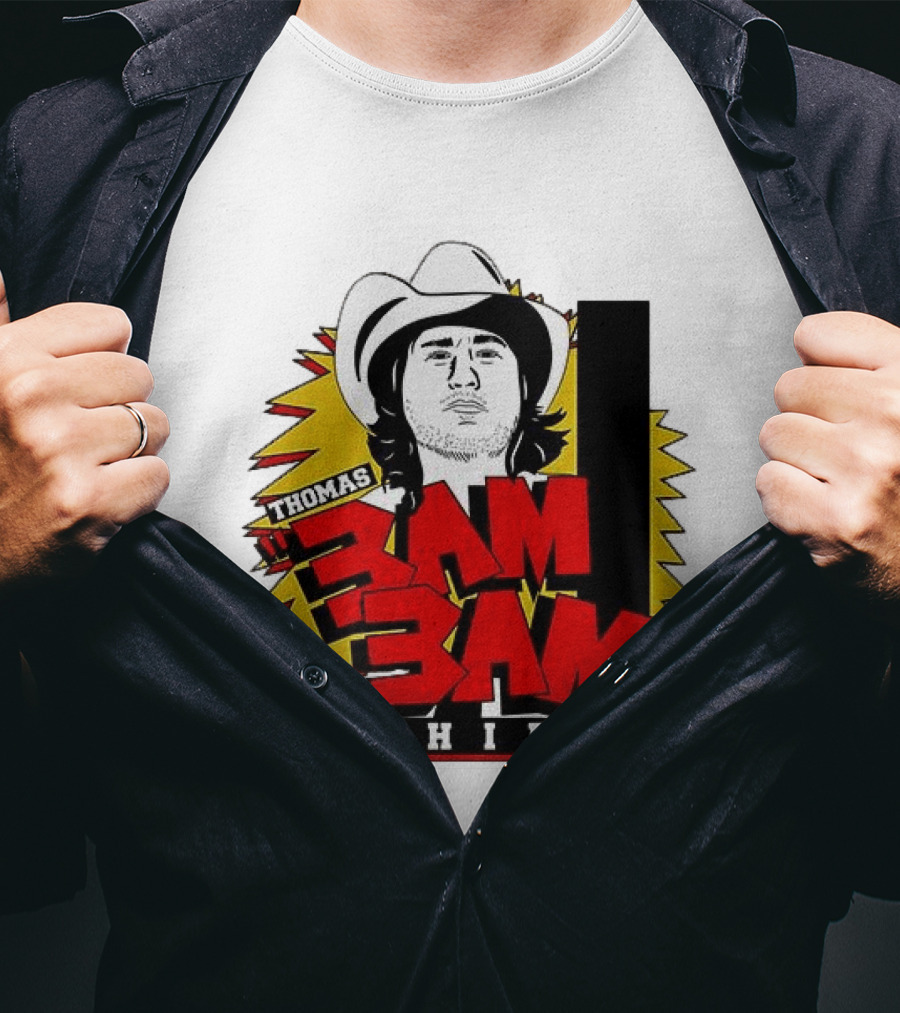 Thomas Shire 3AM 3AM Cowboy Hat Portrait Burst T-Shirt