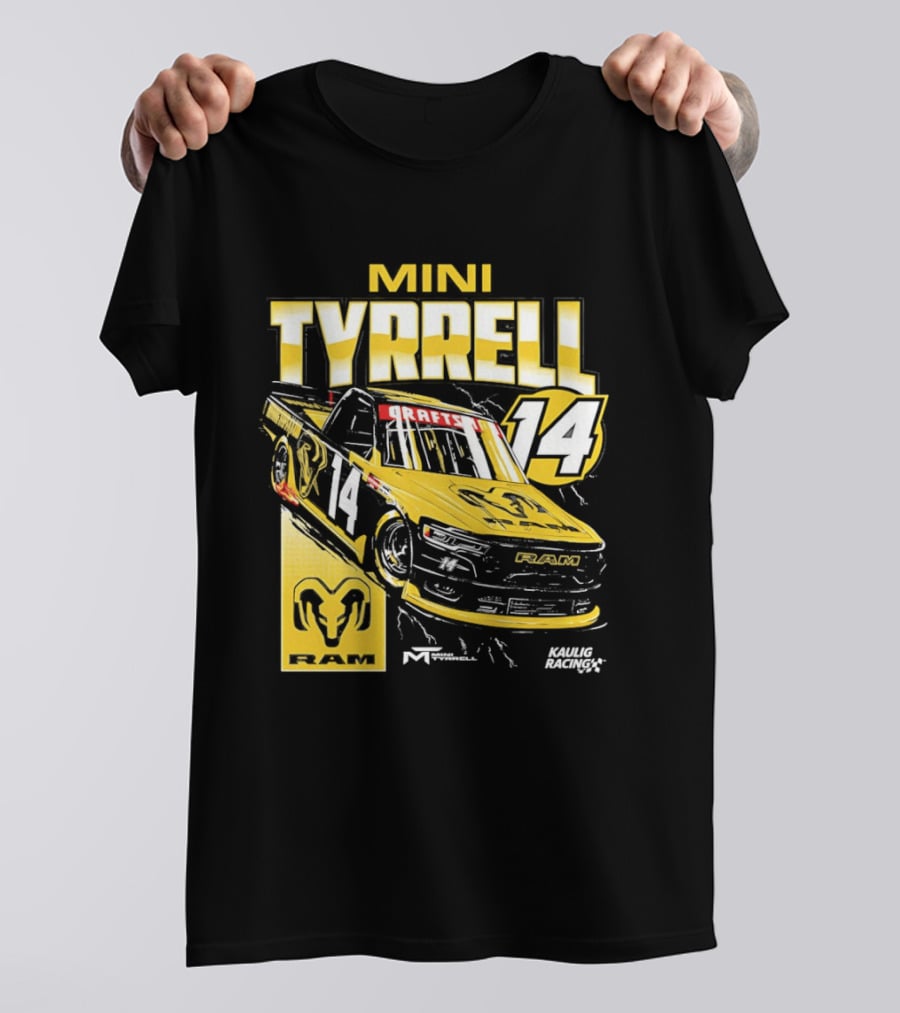 Mini Tyrell Kaulig Racing Ram NASCAR Craftsman 14 Car T-Shirt