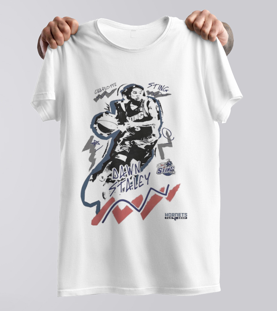 Dawn Staley Charlotte Hornets Basketball Player T-Shirt