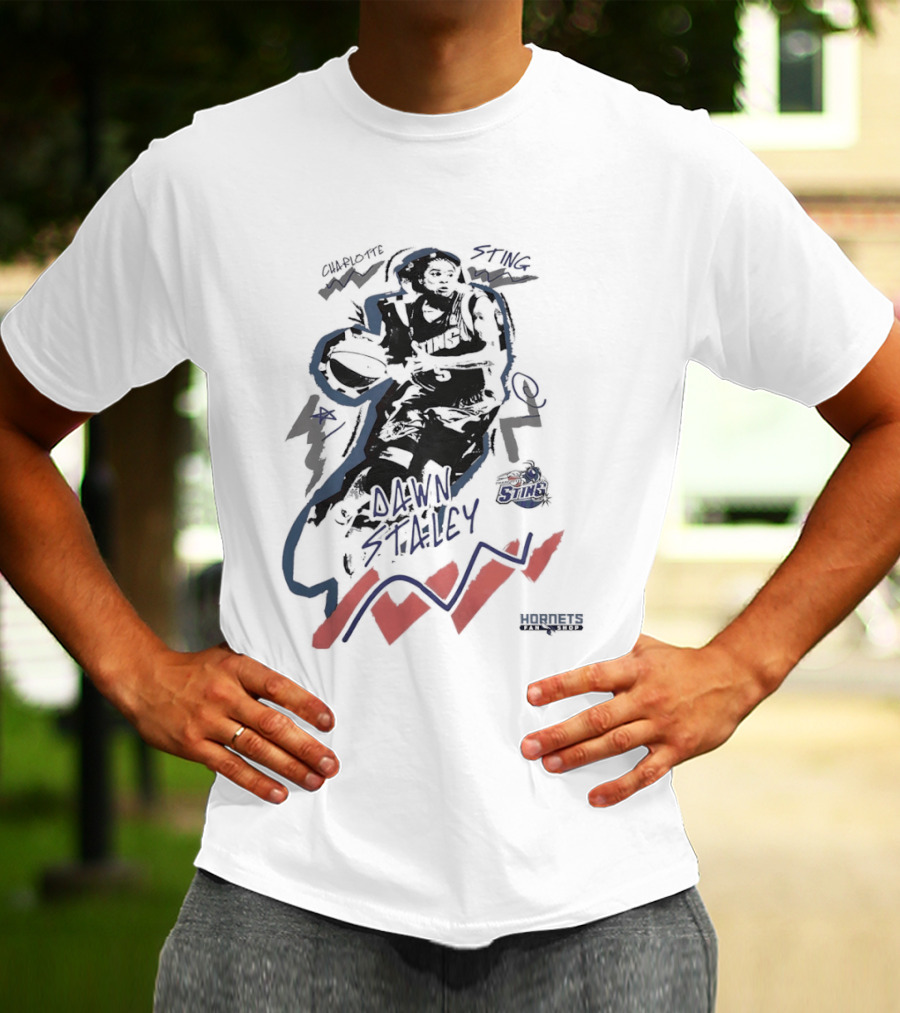 Dawn Staley Charlotte Hornets Basketball Player T-Shirt