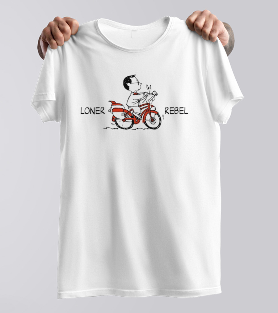Pee Wee Herman Loner Rebel Motorcycle Ride T-Shirt
