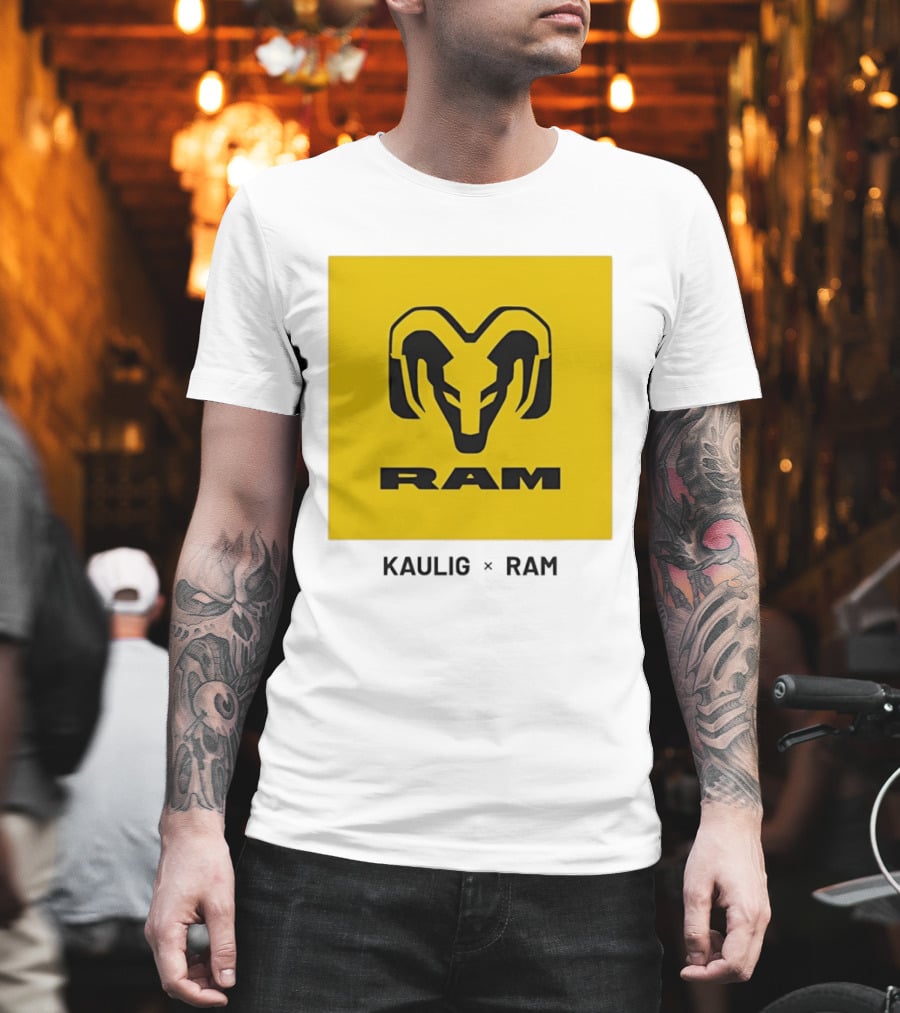 KAULIG X RAM Bold Yellow Icon Collaboration T-Shirt