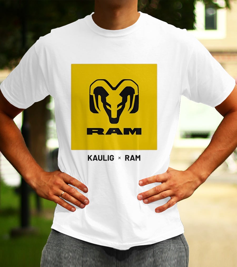 KAULIG X RAM Bold Yellow Icon Collaboration T-Shirt