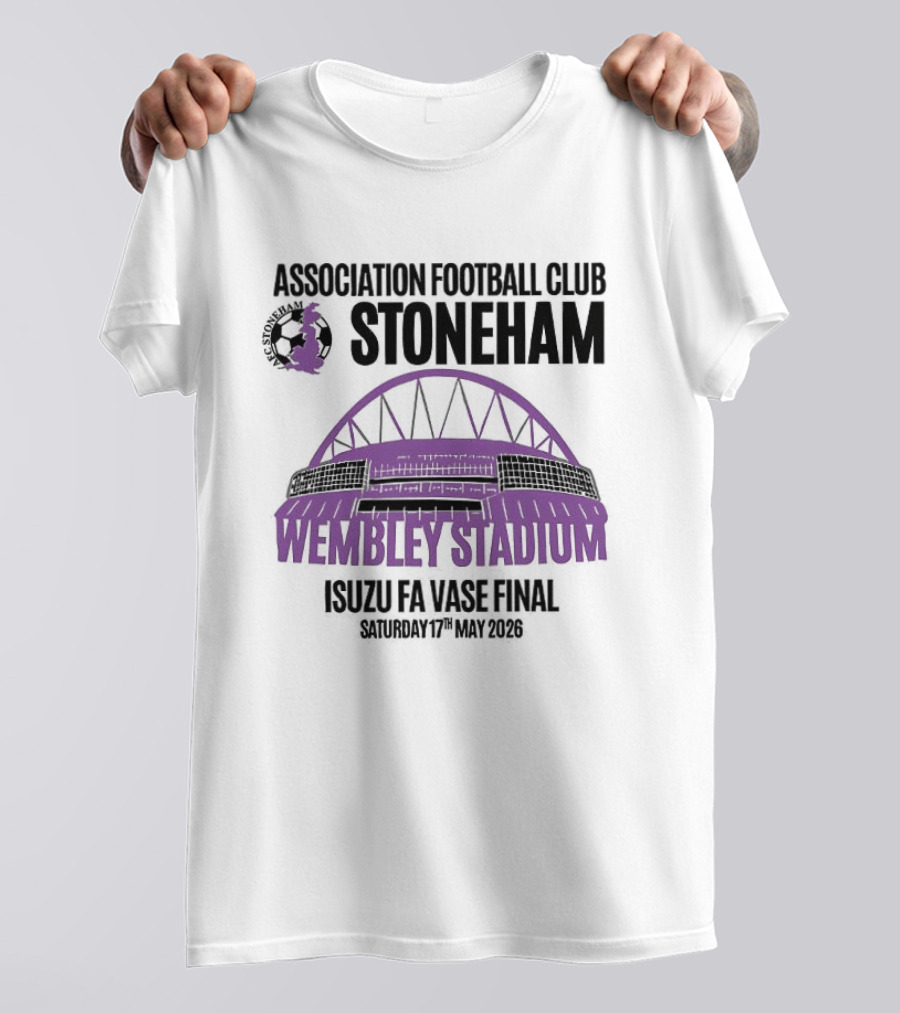 Association Football Club Stoneham Wembley Stadium Isuzu FA Vase Final 20th May 2024 T-Shirt