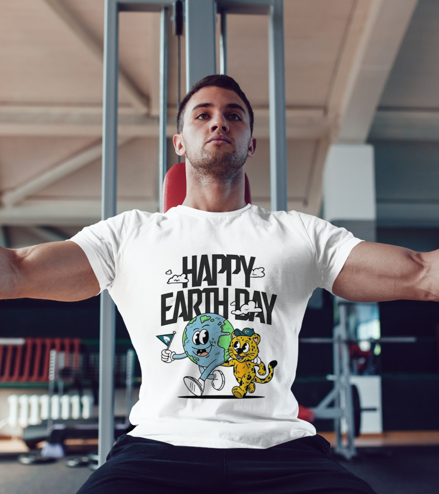 Jacksonville Jaguars Happy Earth Day Celebration With Earth And Jaguar T-Shirt