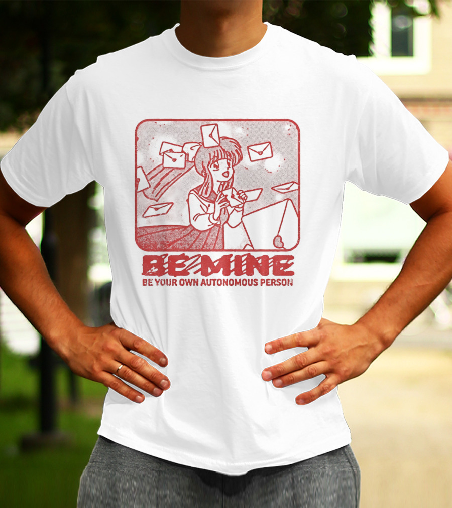 Kagome Higurashi Be Mine Be Your Own Autonomous Person With Floating Envelopes T-Shirt