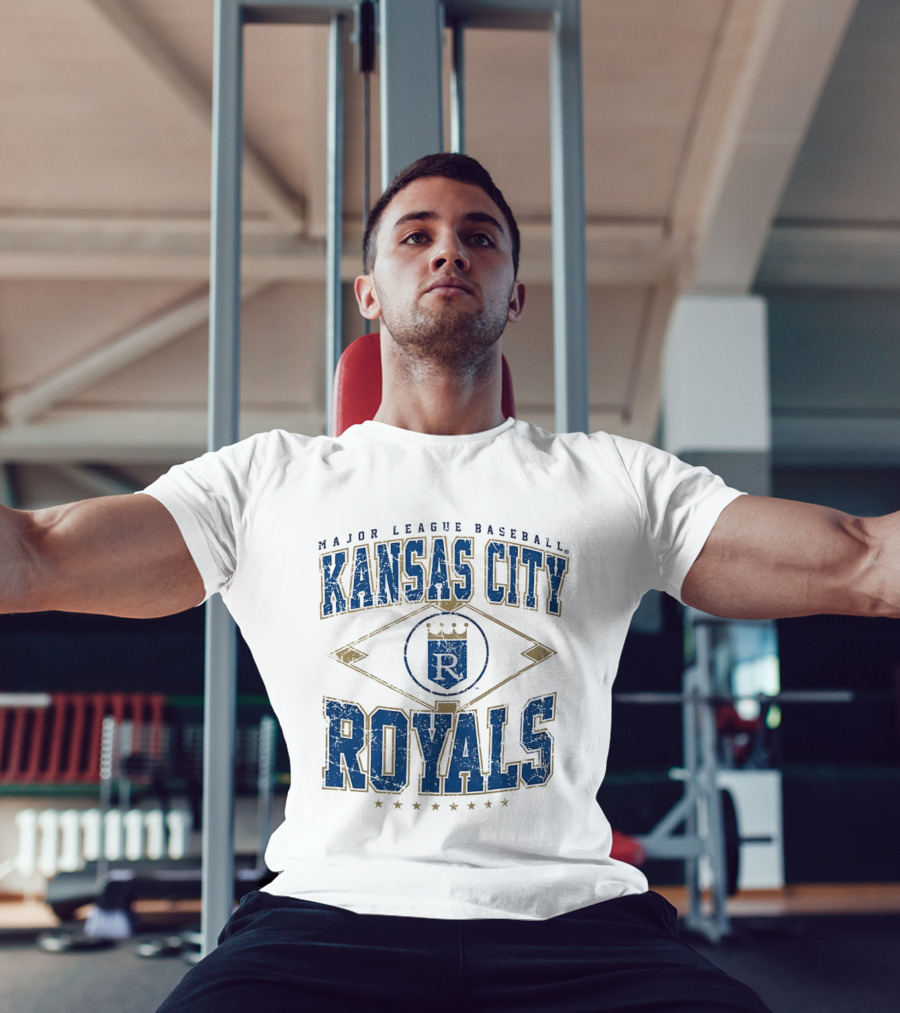 Kansas City Royals Major League Baseball Cooperstown Vintage Diamond T-Shirt