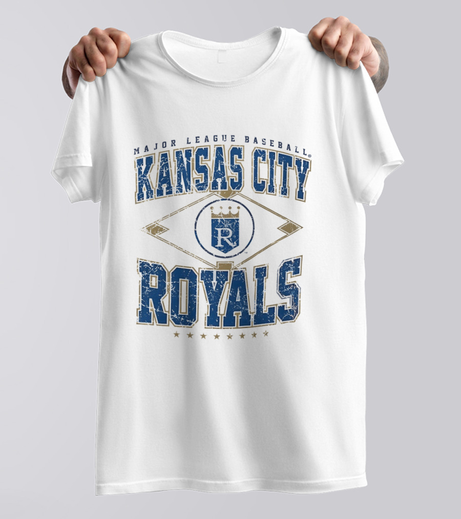 Kansas City Royals Major League Baseball Cooperstown Vintage Diamond T-Shirt