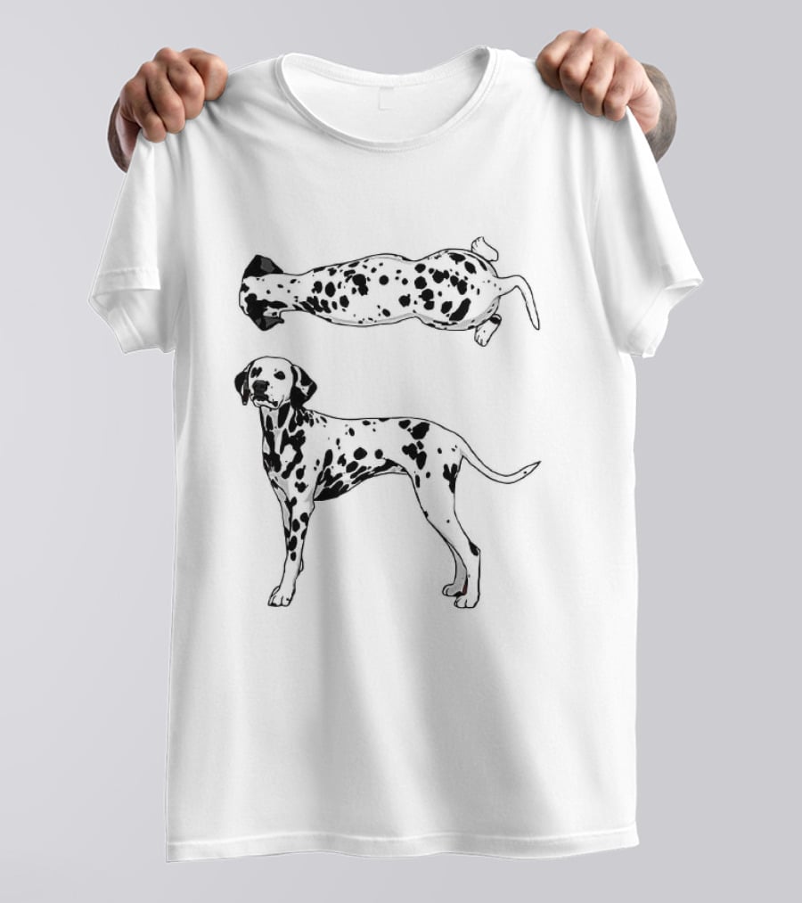 Dalmatian Dog Illustrations Standing And Lying T-Shirt