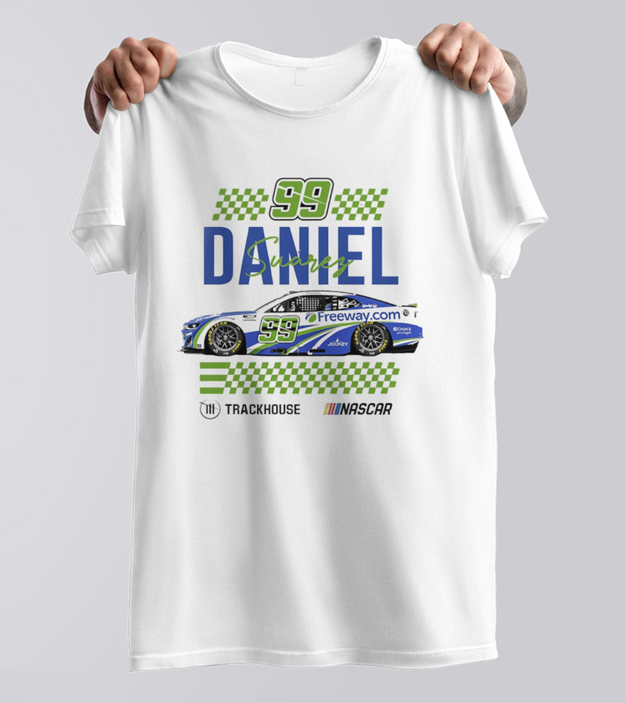 Daniel Suarez 99 Trackhouse Racing Nascar Freeway.com T-Shirt