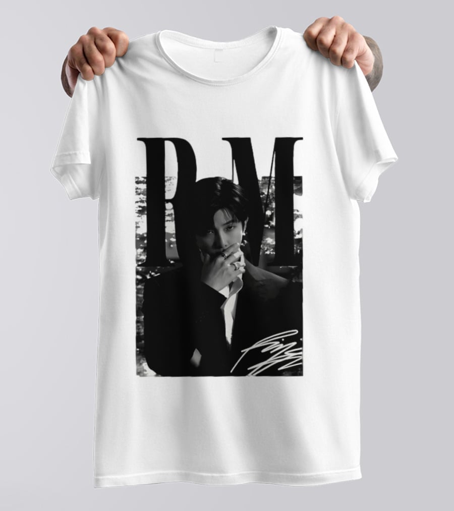 RM Namjoon BTS Arirang World Tour 2026 Signature Black And White T-Shirt