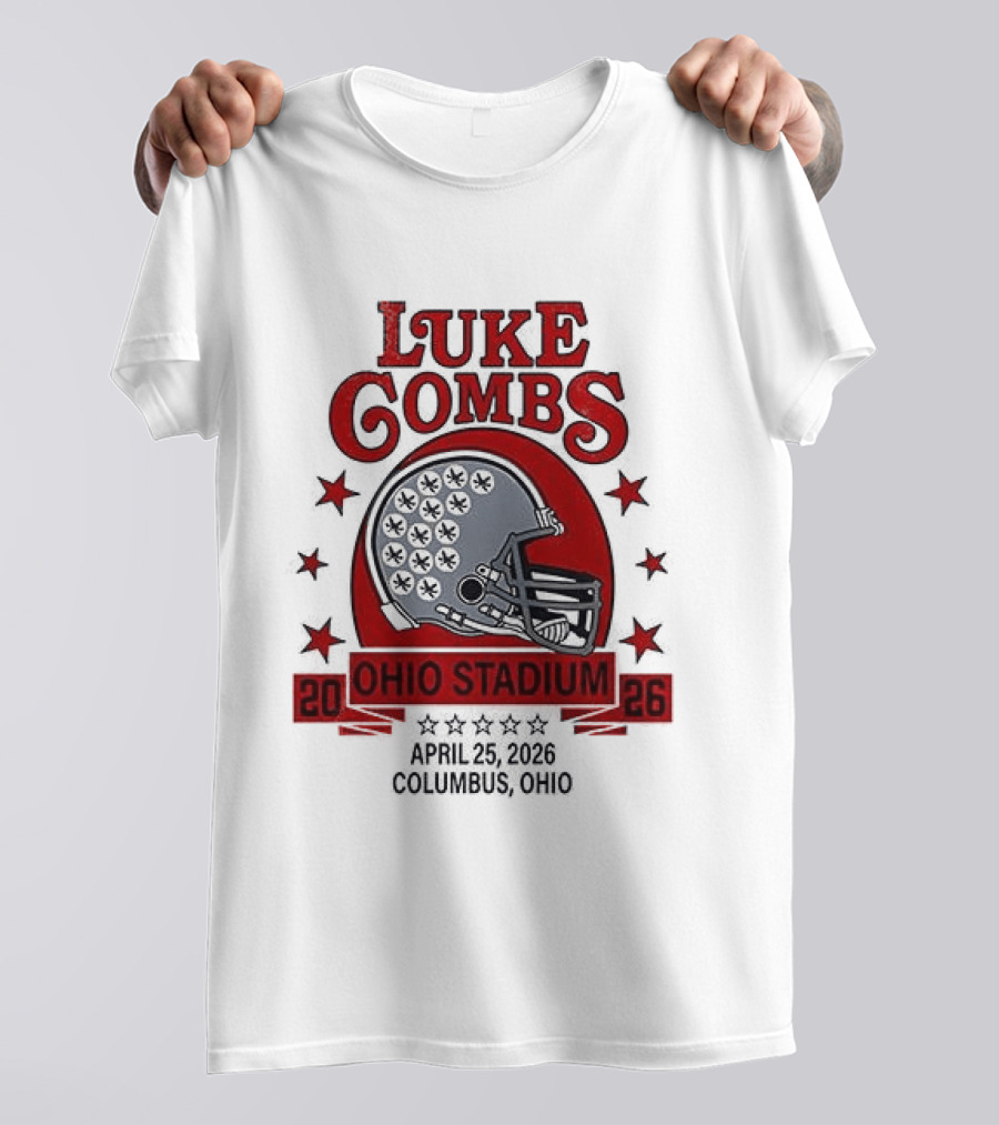 Luke Combs Ohio Stadium 2026 My Kinda Saturday Night Tour Buckeyes She Got The Best Of Me T-Shirt