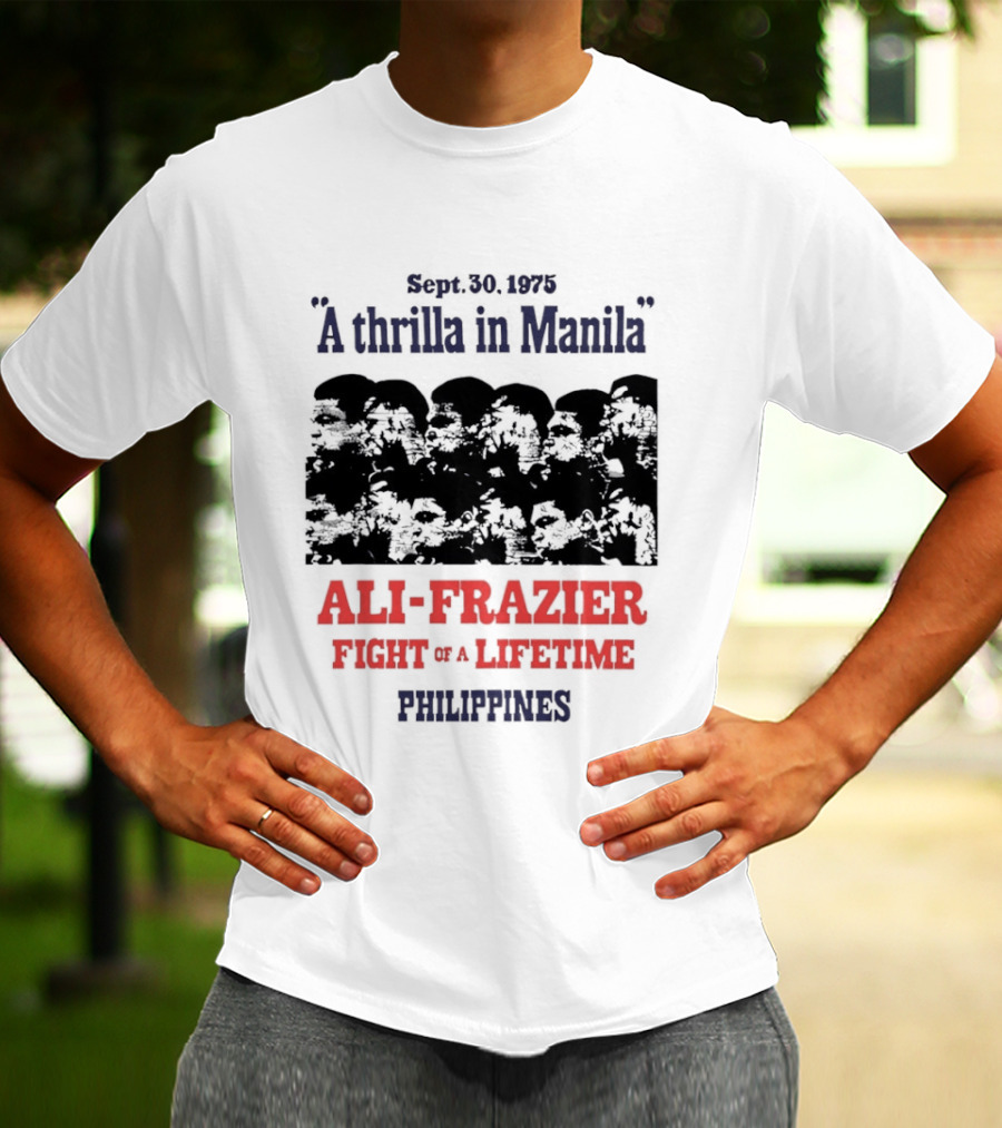 Rumble In The Jungle Ali Frazier Fight Of A Lifetime Philippines T-Shirt