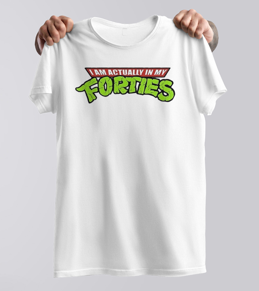 I Am Actually In My Forties Retro Hero T-Shirt