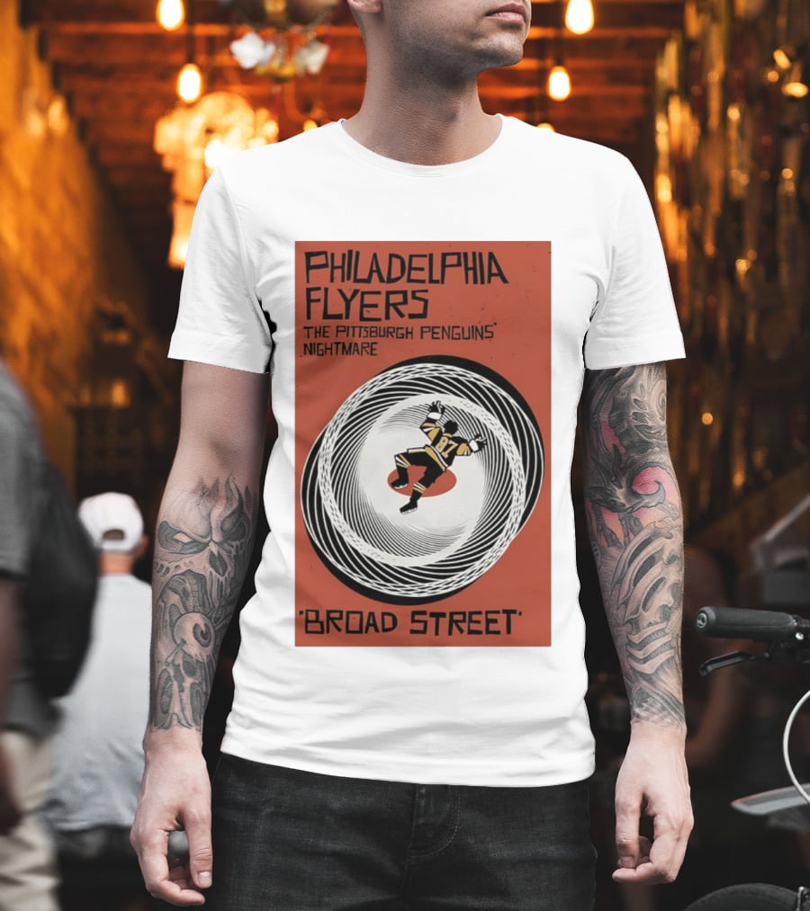 Philadelphia Flyers Broad Street Rivalry The Pittsburgh Penguins Nightmare T-Shirt