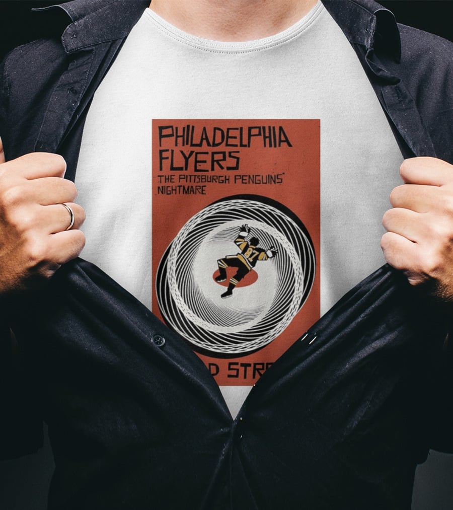 Philadelphia Flyers Broad Street Rivalry The Pittsburgh Penguins Nightmare T-Shirt
