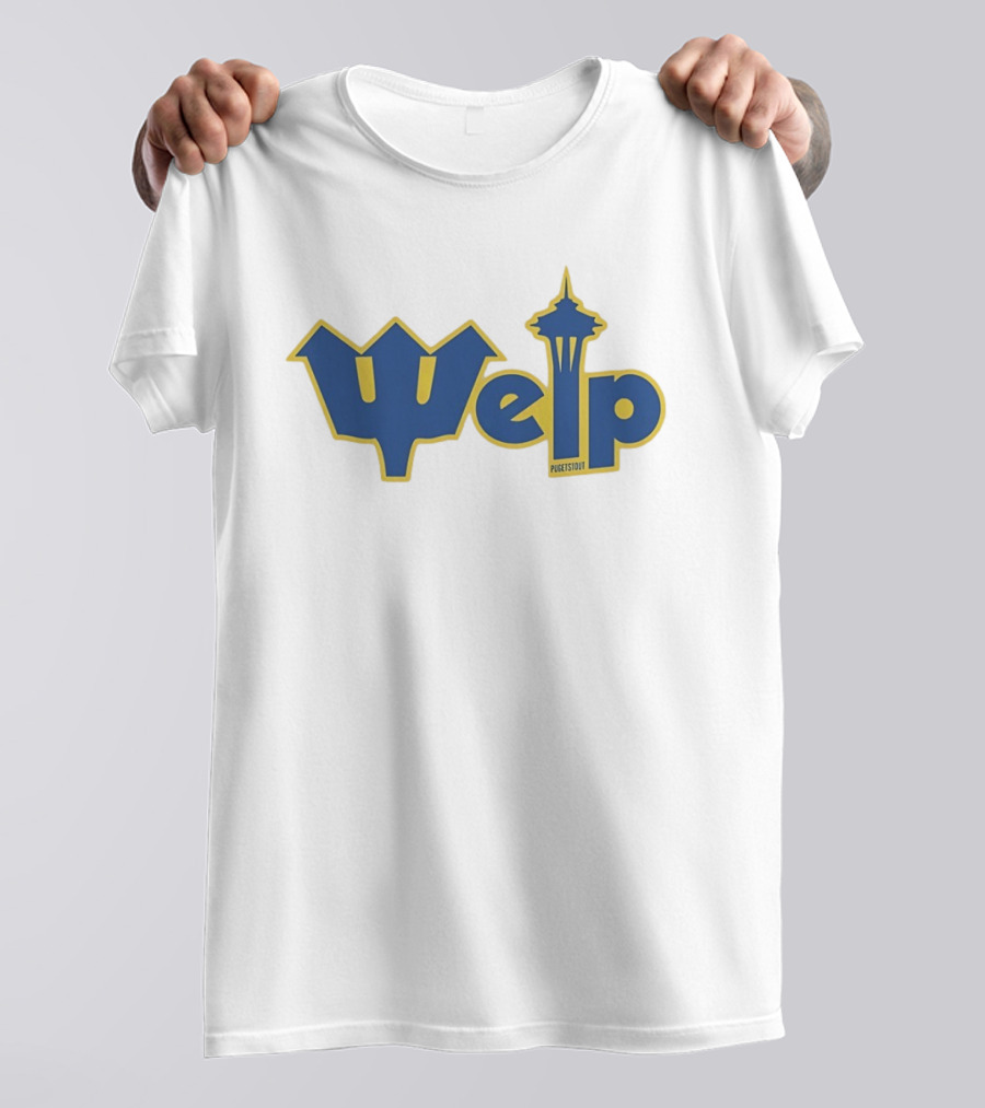 Welp Pugetstout Seattle Space Needle Iconic Mashup T-Shirt
